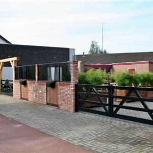 ijzeren gecoate poort